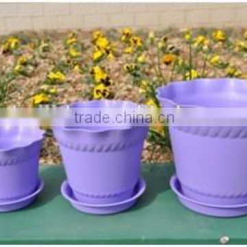 Artificial and middle garden flower pot plastic flower pot