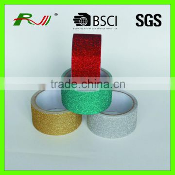 Customized colorful design label DIY glitter tape