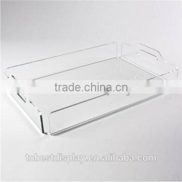 Excellent Clear Acrylic Serving Trays Wholesale,square Acrylic Tray,acrylic Tray With Insert Paper photo-2