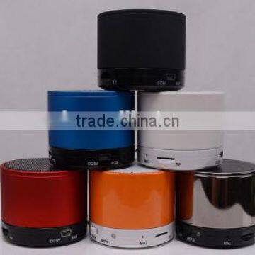 2014 portable mini round s10 bluetooth speaker for mp3 with fm radio /usb