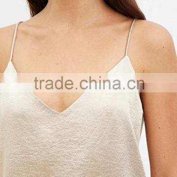 2016 Casual Contemporary Metallic Cami Shift Dress For Leisurely Life Women