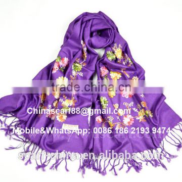 Embroidery Cashmere Shawls Scarves For Women