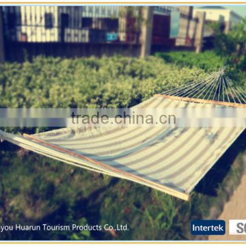 Outdoor Furniture Double Cotton Stripe Hammocks Wholesale