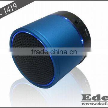 Mini round LED bluetooth speaker FM radio