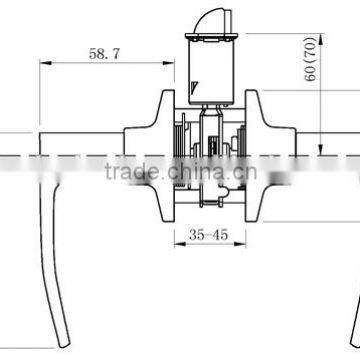 North and South American Style Zinc Alloy Single Cylinders Locks photo-4