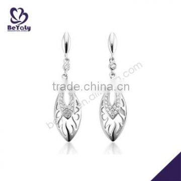 China wholesale woman sterling silver drop earrings