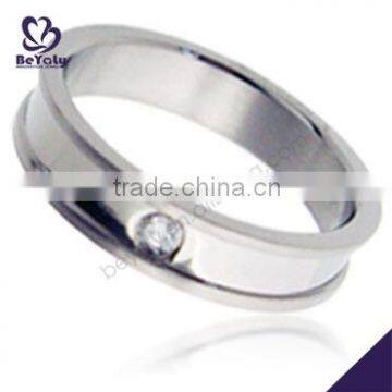 2015 cheap hot sale new marriage couple stainless steel ring