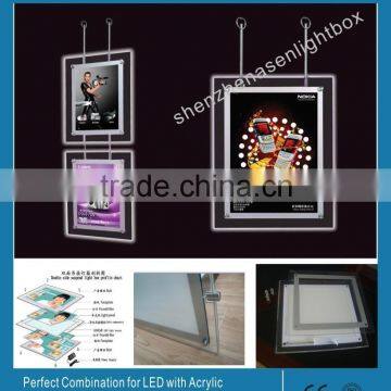 Double Side Acrylic LED Edge Display Light Box