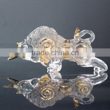 wholesale crystal glass small animal corporate gift set