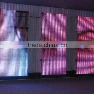 P16mm indoor outdoor full color background LED strip curtain strip LED curtain dislay