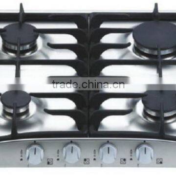 Stainless Steel Surface Material and Built-In Installation gas hob