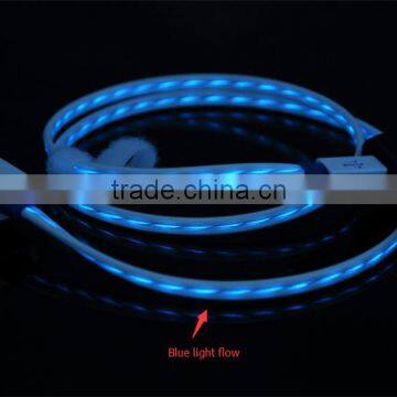 visible flow led light data sync charger cable