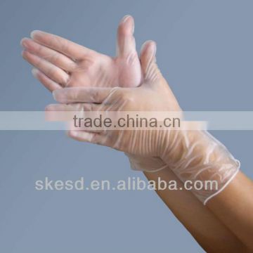 12'' Disposable vinyl gloves powder free