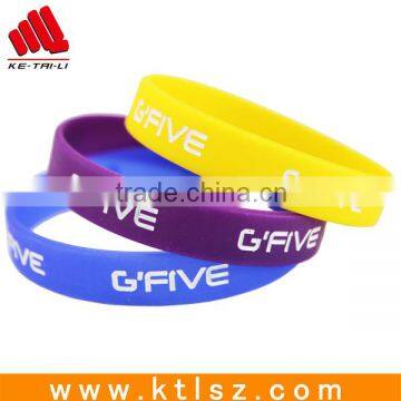 Factory OEM Design Cheap Silicone Rubber Wrist band Fashion Silicone bracelet