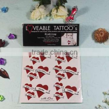 Temporary tattoo sticker