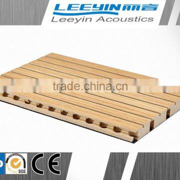 E1 Fireproof material acoustic wood wall panel for interior