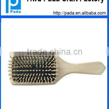 Square Massage Wood Hair Brush