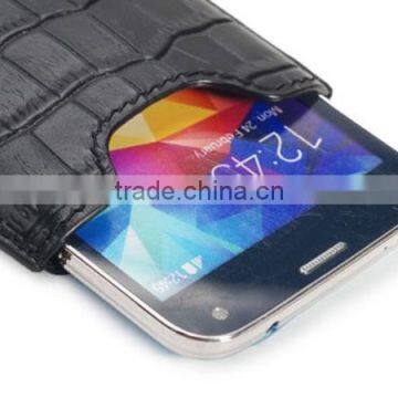 Hand-Stitched Custom Made Opening Leather Case for Samsung Galaxy S6 Edge