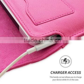 Hot Pink Card Slot Magnetic Leather Sleeve Case For Macbook Air 13 and Macbook Pro 13 With Retina,For Macbook Bag photo-3