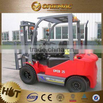 Competitive price YTO forklift price CPCD25