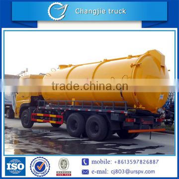 Factory price good quality dongfeng 6x4 12-16m3 sewage drainage vehicle,sewage suction tanker vehicle