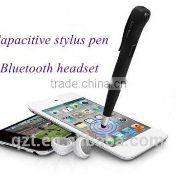 Handheld Calling Stereo Bluetooth Headset & Capacitive Stylus Pen BH202 FOR IPHONE / Brand New 3.0+EDR