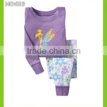 European And American Hot Selling Kids Pajamas Wholesale Pajamas funny Pajamas Baby Girls Purple Genius Pyjamas