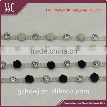 flower metal chain, metal handbag chain, Guangzhou metal chain