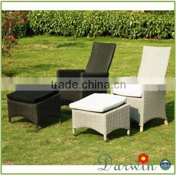 Hotsale garden swimming pool reclining wicker rattan deck chair mimosa outdoor furniture