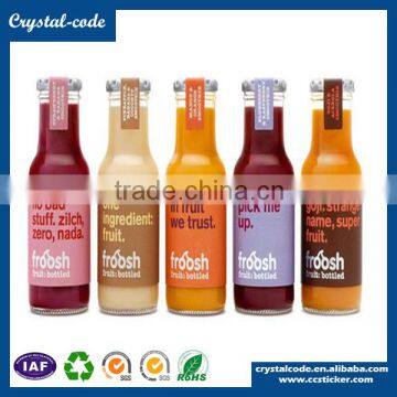SGS Certificate Custom Design Oil-proof Adhesive Paper Juice Label photo-3