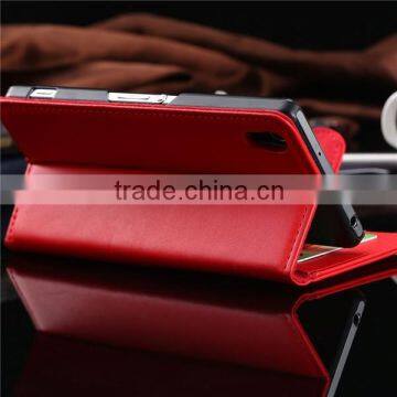 Luxury Leather Flip Phone Case For Sony Xperia Z2 C770x D6502 D650 D6503 L50W With Card Slot & Photo Frame Cover photo-2