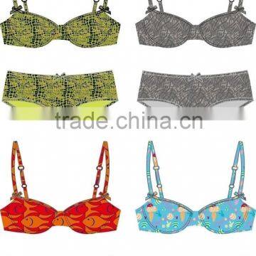 Fashion Swimsuit Material Yarn ; Women Sexy Swimsuit Cloth Yarn ; High Stretch Polyester 150D Add Net Yarn photo-3