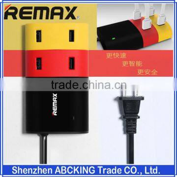 Original Remax EU / US Plug 4 Ports USB Hub Mobile Phone Tablet Charger For HTC Samsung Lenovo Travel Charger