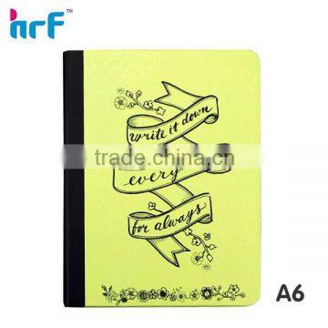 custom A6 hardcover notebook
