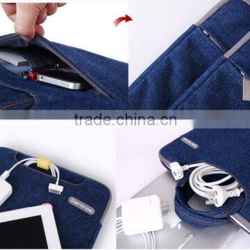 Year 2016 OEM New Arrival Fashion Men's Business Handbag Denim Briefcase Laptop Notebook Shoulder Bag photo-6