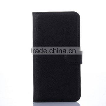 Factory Price Lichee Leather Pouch Wallet Case Folio Stand Cover Case for Samsung GALAXY S6 Edge photo-4