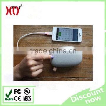 Stone shape smart mobile phone real 10000mah power bank charger for mobile phone qualified for ROHS CE UL MSDS