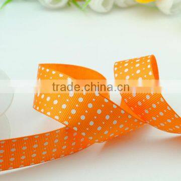 Hot Sale Fashion Black White Grosgrain Polka Dot Ribbon photo-2