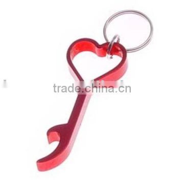 Fancy key shape bottle opener keychain