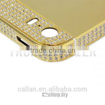 new arrival real gold plated back housing for iphone 5s back housing