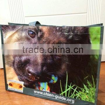 Customized low price promotion pp woven laminated shopping bag