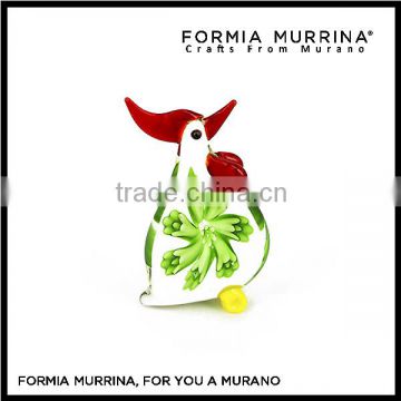 High quality murano glass rooster home ornament rooster