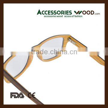 Hot Selling Sunglasses & Optical Frames Veneer Wood Glasses Frames With Acetate Temple OEM Design Available photo-6