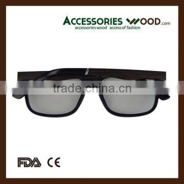 2016 Men Fashion Eyewear Ebony Wood Sunglasses and Customized Logo photo-3