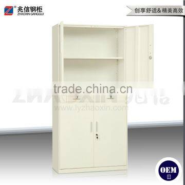 double section cabinet filing two drawer cabinet with 4 doors