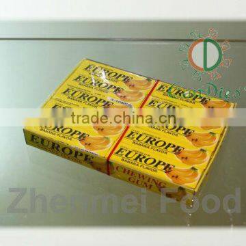 New Europe brand, Fruit Banana juice strip Chewing Gum