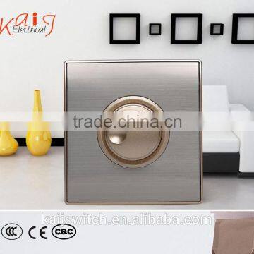 brushed steel light or fan dimmer switches