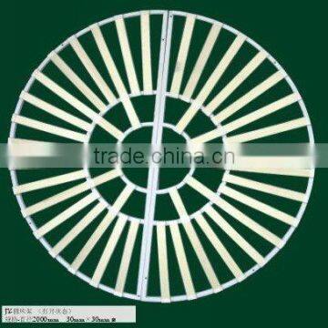 Round metal bed frame