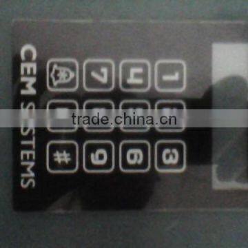 CB-1481 Silkscreen printing Acrylc panels,Acrylic front-panels screen