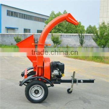 small Garden disk wood chipping machine with sharp blades gasoline wood chipper for sale